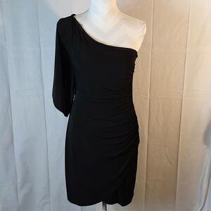 Intermission One Shoulder Little Black Bodycon Mini Dress